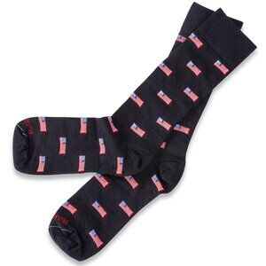NEW US FLAGS SOCKS ONE SIZE ADULT AMERICAN FLAG BY FREAKER AND PRAGERU RARE!